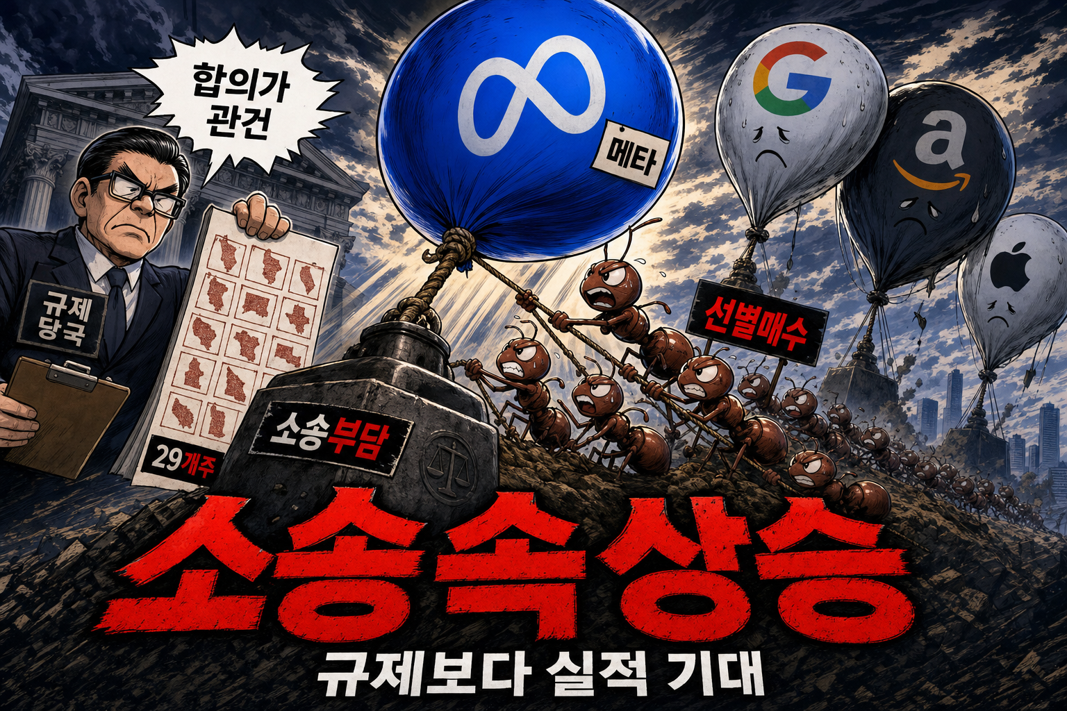 소송추 묶인 메타 풍선 상승