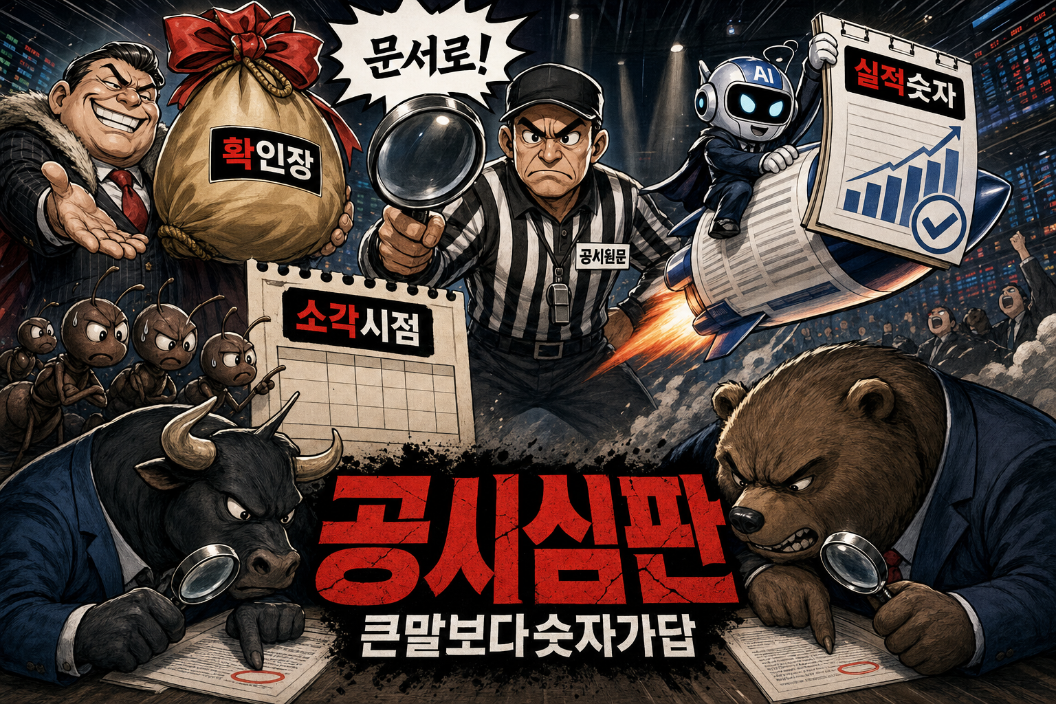 공시 숫자에 갈린 주간 증시